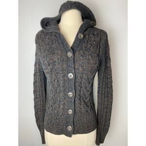 Caslon Sz Med Wmn Cable Knit Fisherman Sweater, button up, hoodie, fishermancore